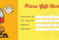Pizza Gift Certificate Template 9