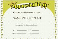 Printable Certificate Of Recognition Templates Free 2