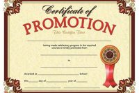 Promotion Certificate Template 3