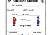 Promotion Certificate Template 7
