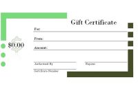 Publisher Gift Certificate Template 4