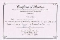 Roman Catholic Baptism Certificate Template 8