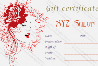 Salon Gift Certificate Template 11