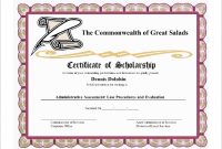 Scholarship Certificate Template 6