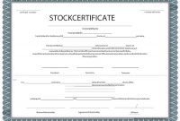 Share Certificate Template Australia 5