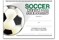 Soccer Award Certificate Templates Free 8