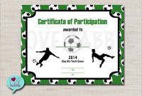 Soccer Certificate Template Free 12
