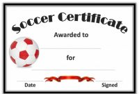 Soccer Certificate Template Free 2