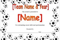 Soccer Certificate Template Free 6