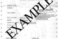South African Birth Certificate Template 4