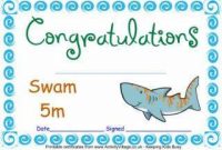 Swimming Certificate Templates Free 6