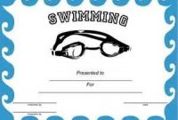 Swimming Certificate Templates Free 7