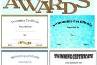 Swimming Certificate Templates Free 8