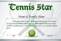 Tennis Certificate Template Free 7
