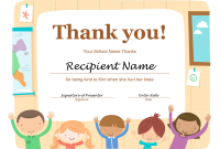 Thanks Certificate Template 2