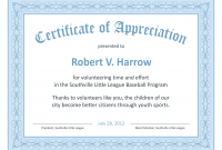 Thanks Certificate Template 6