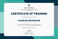 Training Certificate Template Word format 10