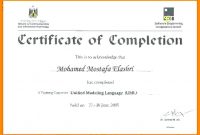 Training Certificate Template Word format 8