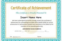 Word Template Certificate Of Achievement 9