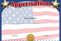 Army Certificate Of Appreciation Template 11