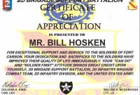 Army Certificate Of Appreciation Template 9