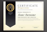 Award Certificate Design Template 1