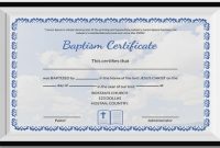 Baptism Certificate Template Word 5