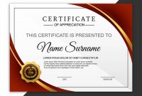 Beautiful certificate template design with best award symbol vec
