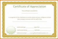 Certificate Of Appreciation Template Free Printable 5