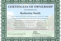 Certificate Of Ownership Template 3