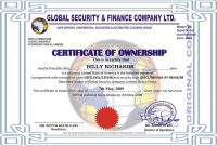 Certificate Of Ownership Template 6