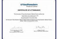 Certificate Of attendance Conference Template 3