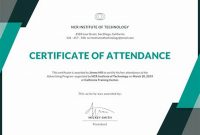 Certificate Of attendance Conference Template 4