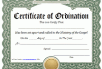 Certificate Of ordination Template 3