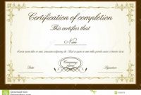 Psd Print Certificate Template Free