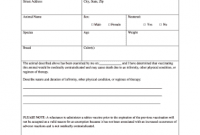 Dog Vaccination Certificate Template 9