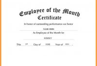 Employee Of the Year Certificate Template Free 11