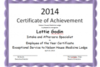 Employee Of the Year Certificate Template Free 4