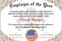 Employee Of the Year Certificate Template Free 8