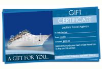 Free Travel Gift Certificate Template 5