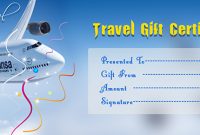 Free Travel Gift Certificate Template 7