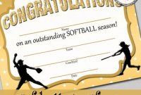 Free softball Certificate Templates 9