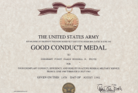 Good Conduct Certificate Template 0