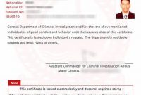 Good Conduct Certificate Template 11