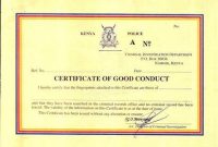 Good Conduct Certificate Template 2