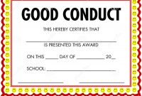 Good Conduct Certificate Template 4