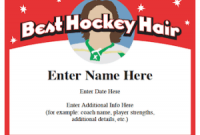 Hockey Certificate Templates 9