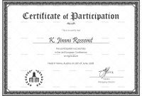International Conference Certificate Templates 6