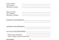 Mexican Birth Certificate Translation Template