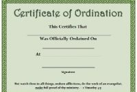 Ordination Certificate Template 9